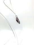 Australian Boulder Opal Pendant in Sterling Silver with Green Flash
