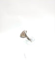 Raw Pink Oregon Sunstone Crystal Ring in Sterling Silver Sz 5 with Copper Schiller