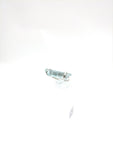 Raw Aquamarine Crystal Ring in Sterling Silver Sz 4.5
