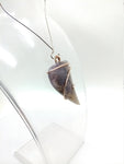 Nevada Purple Amethyst Sage Agate in Hammered 14kt Rose Gold Fill